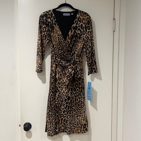 B-Slim NY Collection Animal Print Dress - Picture 1 of 4